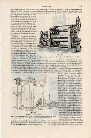 LAMINA V51067: Maquina para el curvado del palastro
