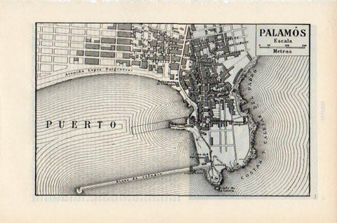 LAMINA V51065: Plano de Palamos, Girona