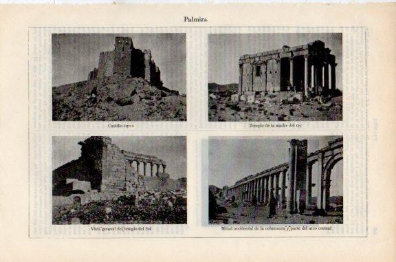 LAMINA V51118: Monumentos en Palmira, Siria