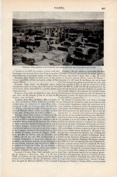 LAMINA V51117: Ruinas del templo del Sol en Palmira, Siria