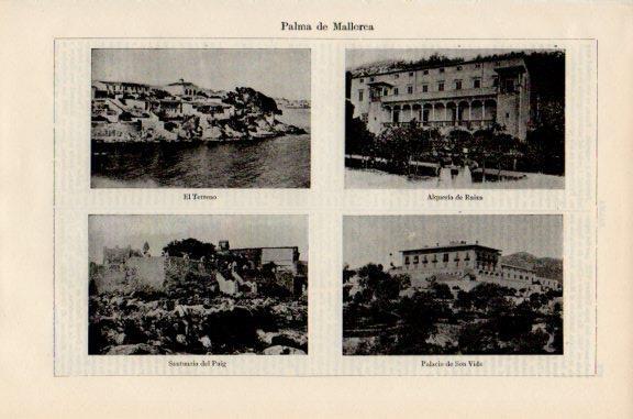 LAMINA V51099: Santuario del Puig, Palacio Son Vida y Alqueria en Palma de Mallorca