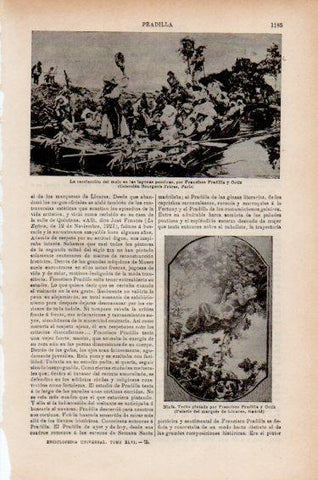 LAMINA V51018: Recoleccion de maiz en las lagunas por F. Pradilla Ortiz
