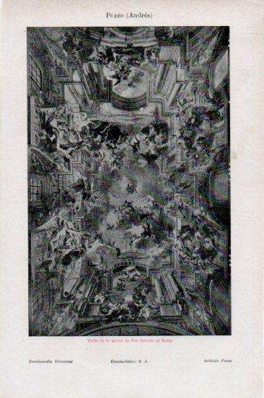 LAMINA V51012: Techo iglesia de San Ignacio en Roma