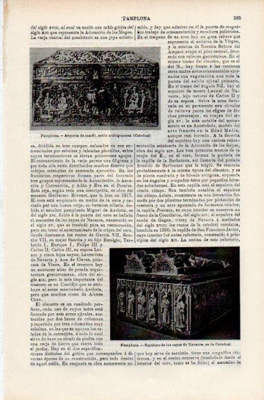 LAMINA V51059: Sepulcro de los reyes de Navarra, catedral de Pamplona