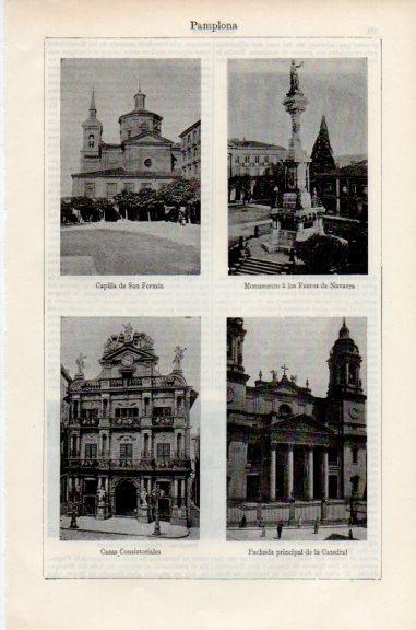LAMINA V51057: Vistas de Pamplona