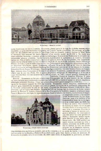 LAMINA V51696: Estacion central y teatro municipal en Nuremberg