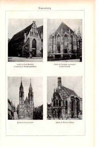 LAMINA V51691: Iglesias en Nuremberg