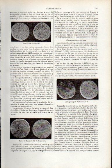 LAMINA V51683: Esterlin de Enrique III y Noble de Eduardo III