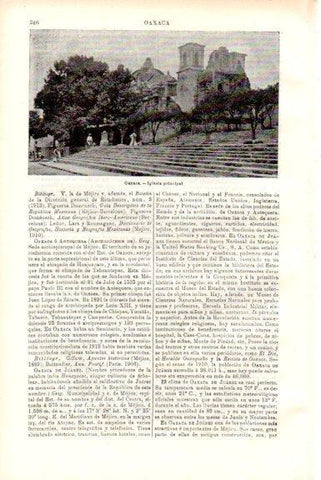 LAMINA V51712: Iglesia en Oaxaca, Mejico