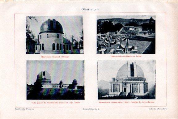 LAMINA V51740: Observatorio de Chicago, Jaipur, Genova y Niza