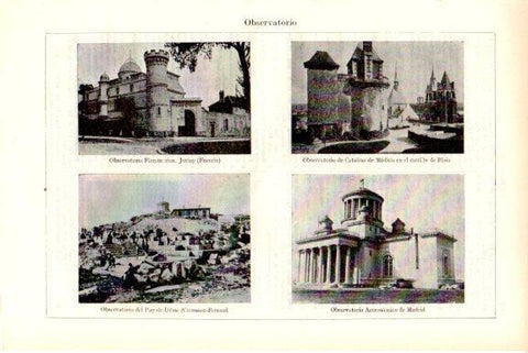 LAMINA V51736: Observatorio en Francia y Madrid