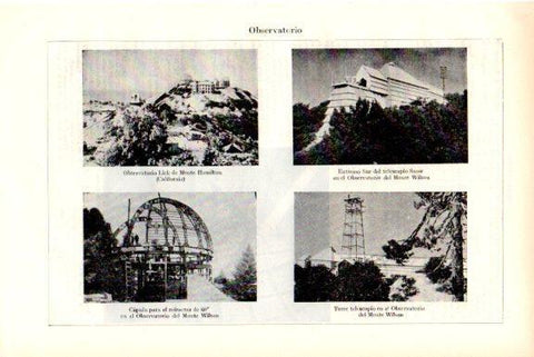 LAMINA V51735: Observatorio Monte Hamilton y Monte Wilson