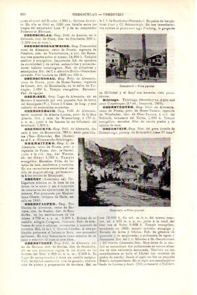 LAMINA V51721: Vistas de Oberstdorf y Oberstein