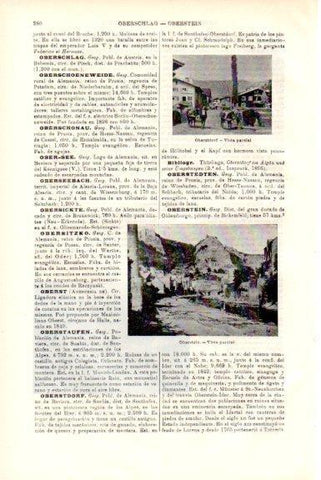 LAMINA V51721: Vistas de Oberstdorf y Oberstein