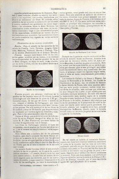 LAMINA V51681: Sueldo de Carlomargno y dinero tornes