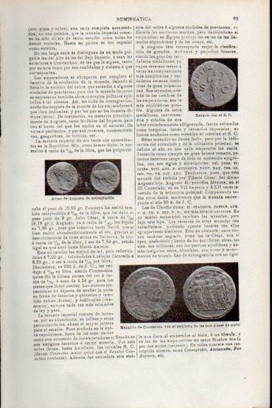 LAMINA V51679: Medallon de Constancio