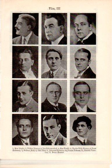 LAMINA V51644: Actores de Hollywood decada años 20
