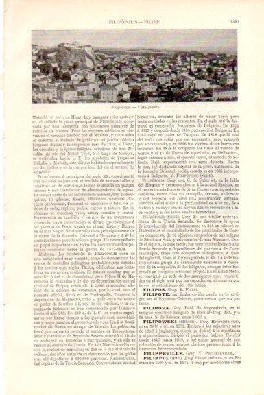 LAMINA V51640: Vista general de Filipopolis, Bulgaria