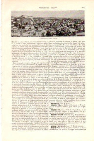 LAMINA V51640: Vista general de Filipopolis, Bulgaria