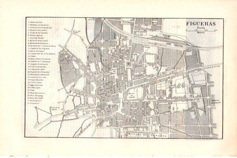 LAMINA V51626: Plano de Figueras, Gerona