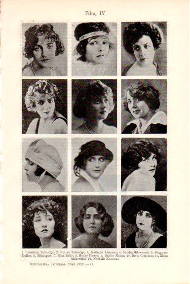 LAMINA V51646: Actrices principios siglo XX