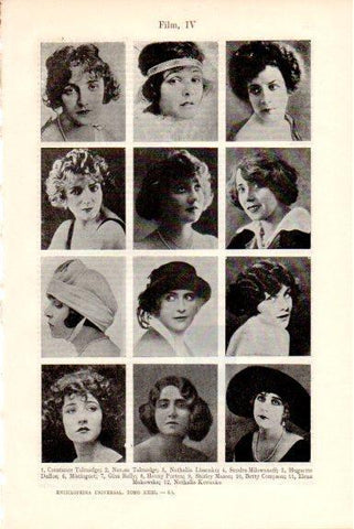 LAMINA V51646: Actrices principios siglo XX