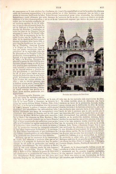 LAMINA V51647: Fachada del Coliseum de Barcelona