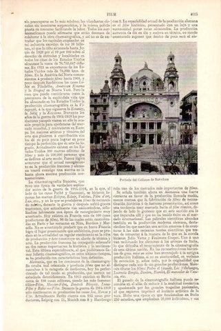 LAMINA V51647: Fachada del Coliseum de Barcelona