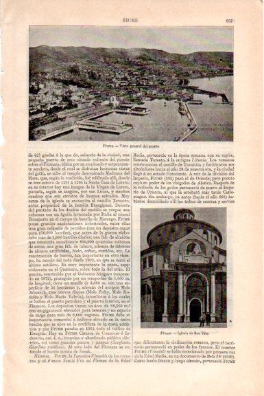 LAMINA V51670: Puerto e iglesia de San Vito en Fiume