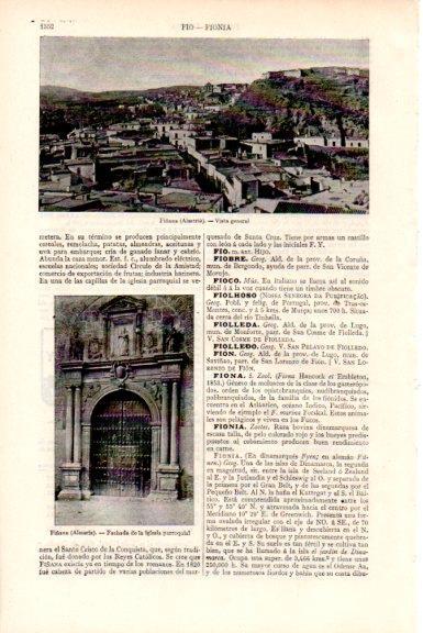 LAMINA V51667: Vista general e iglesia de Fiñana, Almeria