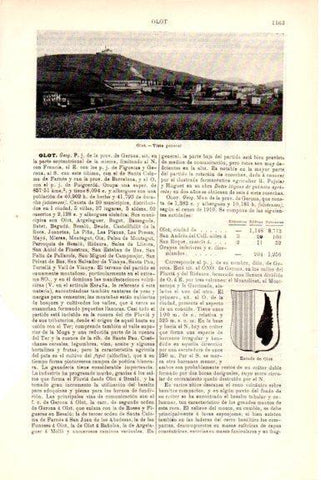 LAMINA V51835: Vista y escudo de Olot