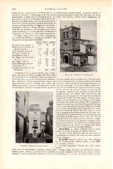 LAMINA V51825: Calle e iglesia de Olivenza, Badajoz