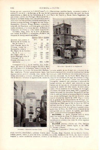 LAMINA V51825: Calle e iglesia de Olivenza, Badajoz