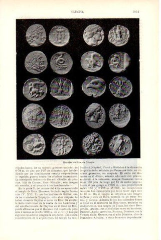 LAMINA V51818: Monedas de Elis de Olimpia