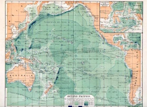LAMINA V51842: Mapa del Oceano Pacifico