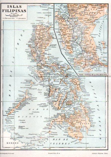 LAMINA V51864: Mapa de las Islas Filipinas