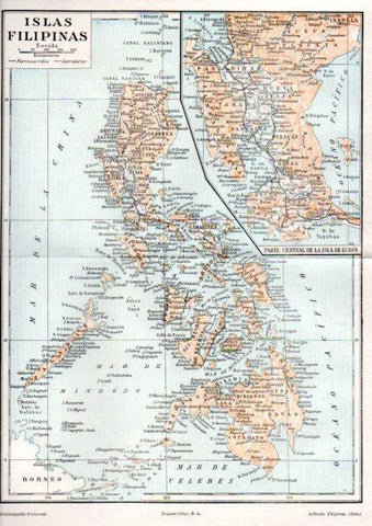 LAMINA V51864: Mapa de las Islas Filipinas