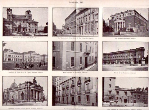 LAMINA V51861: Academias en Europa