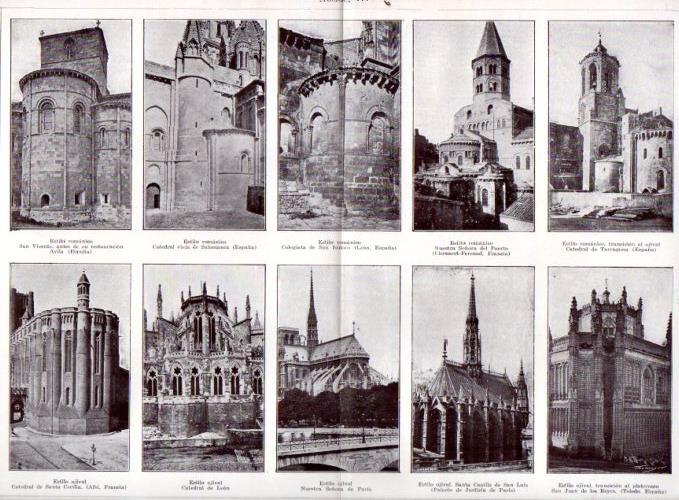 LAMINA V51858: Absides de estilo romanico y ojival