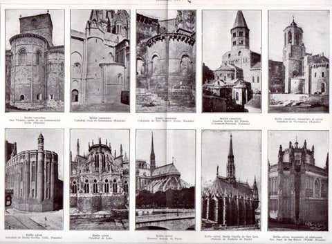 LAMINA V51858: Absides de estilo romanico y ojival