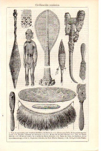 LAMINA V51760: Civilizacion de Oceania