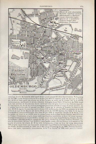 LAMINA V51806: Plano de Oldemburgo, Alemania