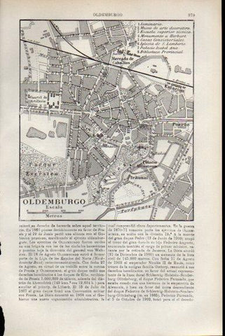 LAMINA V51806: Plano de Oldemburgo, Alemania