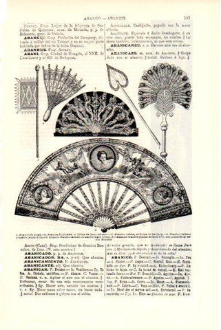 LAMINA V51447: Tipos de abanico