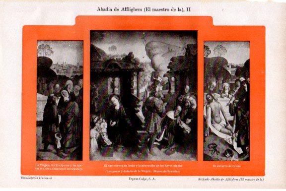 LAMINA V51443: Los gozos y dolores de la Virgen, Museo de Bruselas