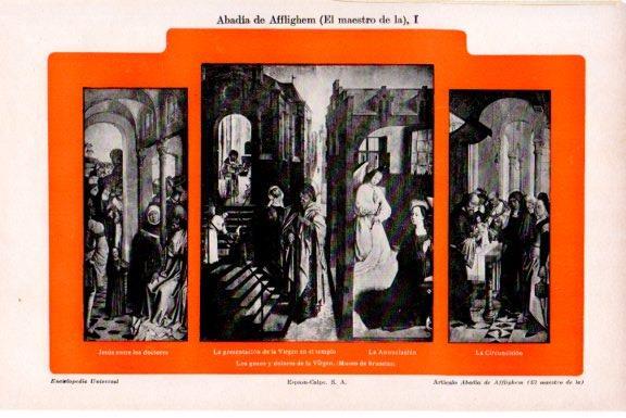 LAMINA V51442: Los gozos y dolores de la Virgen, Museo de Bruselas