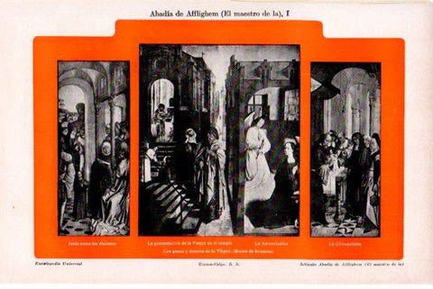 LAMINA V51442: Los gozos y dolores de la Virgen, Museo de Bruselas