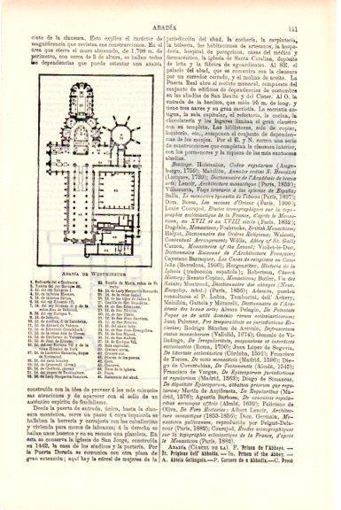 LAMINA V51441: Planta abadia de Westminster