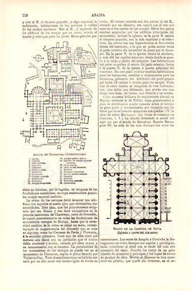 LAMINA V51440: Planta abadia de Claraval