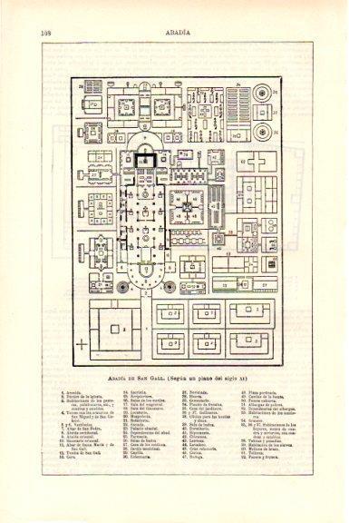LAMINA V51439: Planta abadia de San Gall